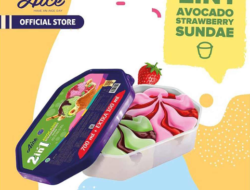 Aice Ice Cream Alpukat & Strawberry 800Ml