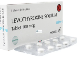 Levothyroxine 100 mcg 10 Tablet